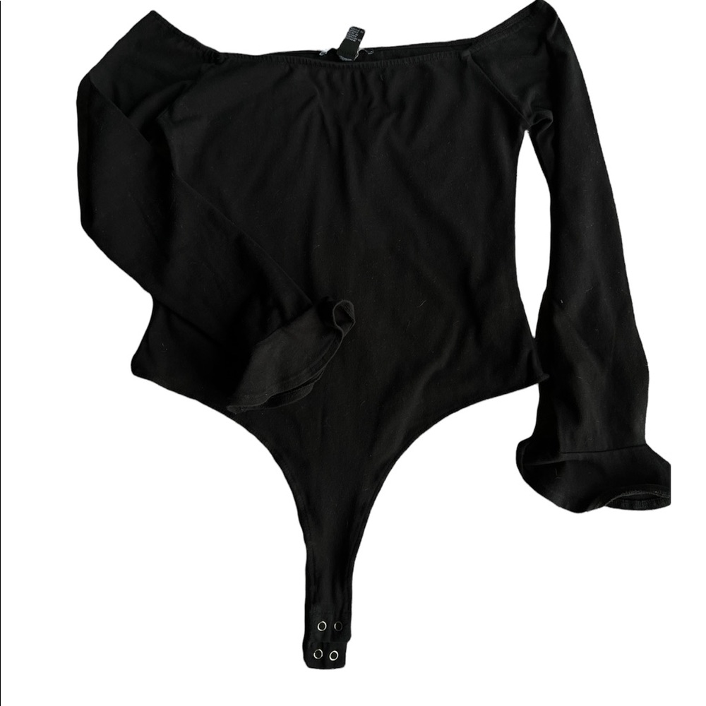 Long sleeve, body suit, black, size L